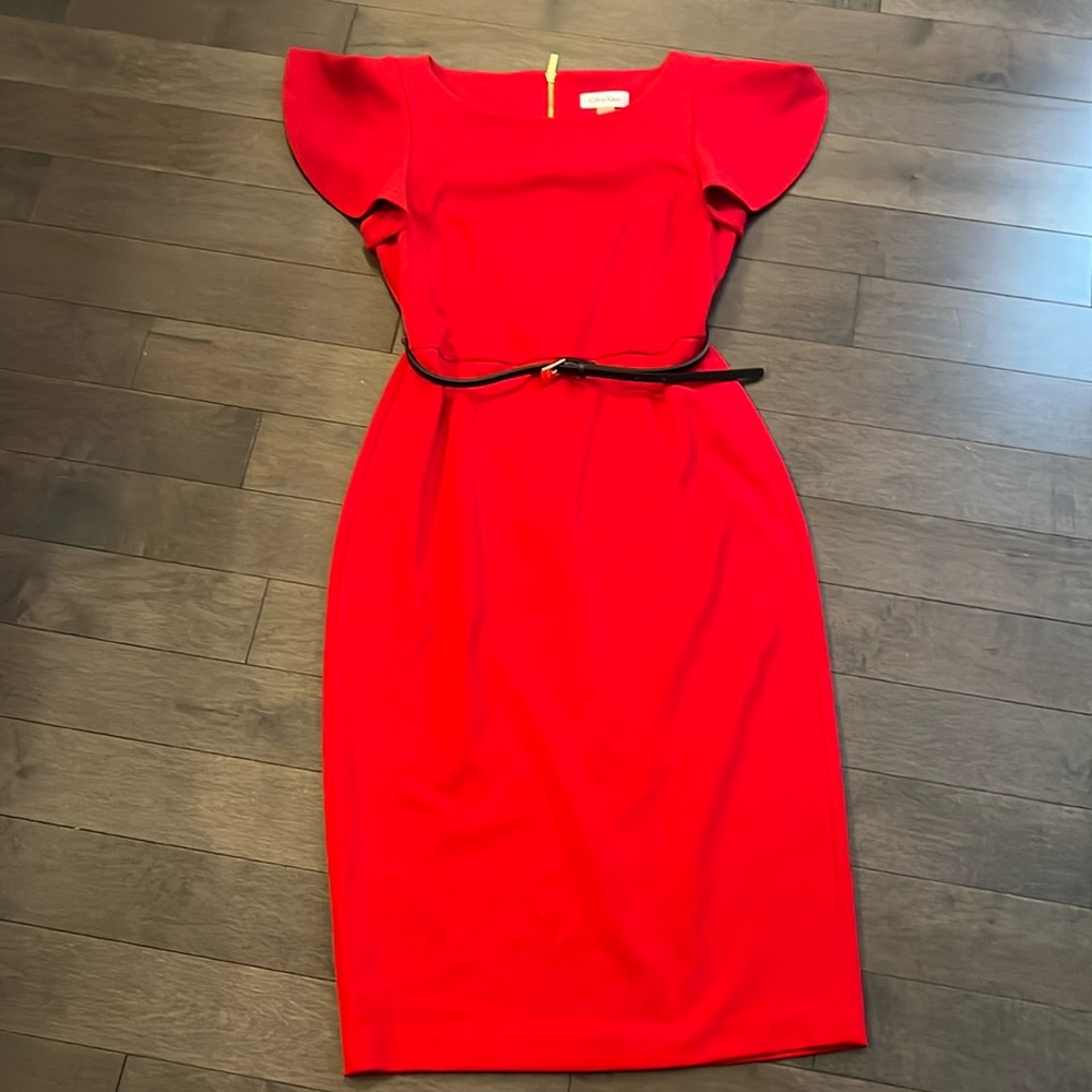 Red Calvin Klein Dress